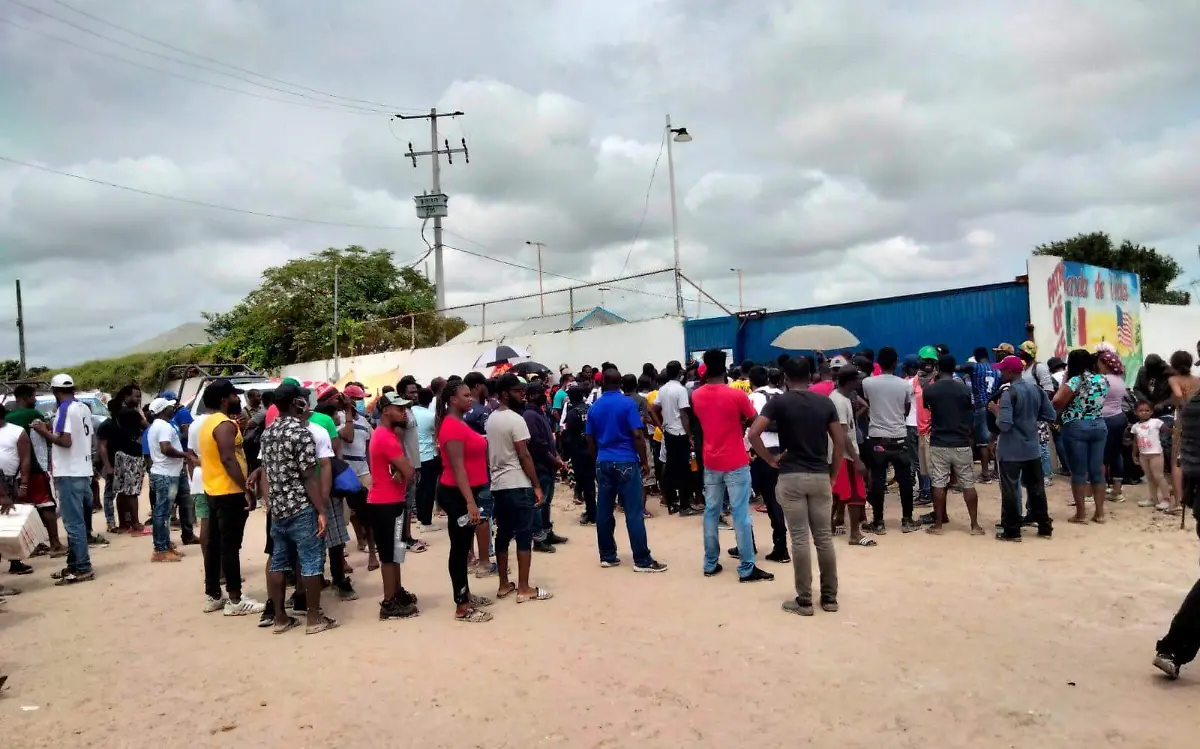 Manifestación de migrantes en Reynosa moviliza una decena de patrullas Jaime Jiménez (3)